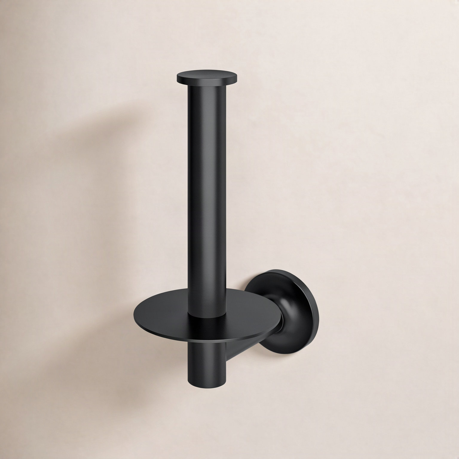 Purist Vertical Toilet Paper Holder, Matte Black