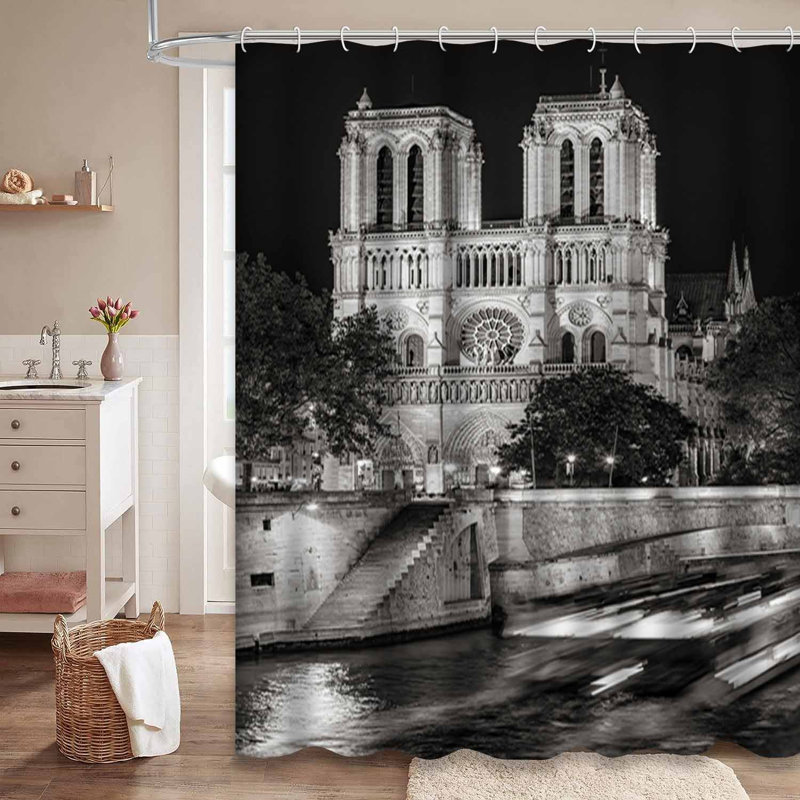 Rideau de douche Paris River, L 72 po x l 78 po