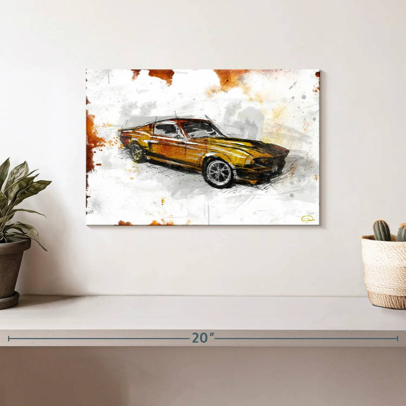 Mehar Car Rust, 8" H x 12" W