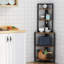 Adrean 152cm H x 52cm W Steel Corner Bookcase
