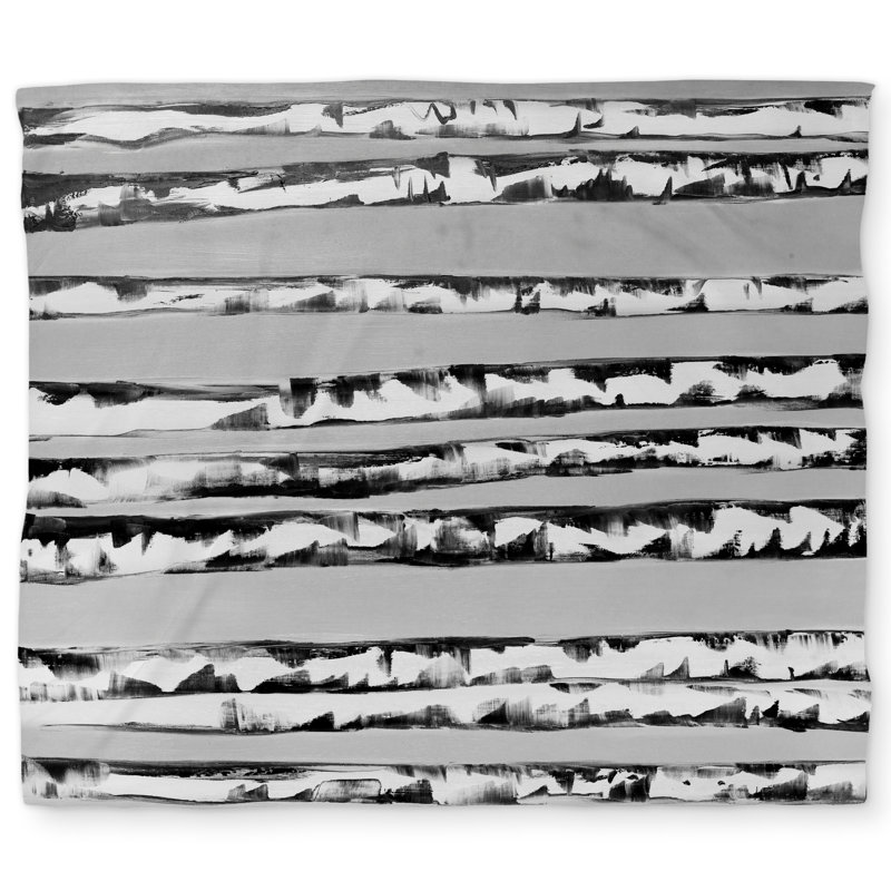 Birches Black and White - Gray Duvet Cover for Bedroom Decor, Gray