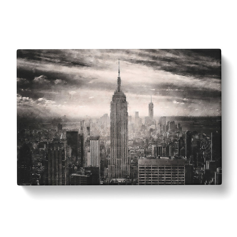 New York Skyline - Wrapped Canvas Print, 60cm H x 91cm W x 3cm D