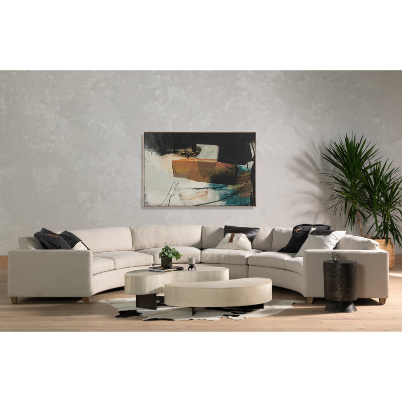 Shadow Painting by Dan Hobday, Black Floater Framed, 40" H x 60" W x 2" D