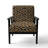 Brown Python Pattern II - Upholstered Cabin & Lodge Accent Arm Chair