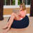 Bean Bag Chair for Kids, Teens, and Adults - Filled with Soft Beads, Includes Removable and Machine Washable Cover - Multiple Colors, Sizes and Fabrics including Soft Nylon & Canvas with Patterns-1783236392-1785356751