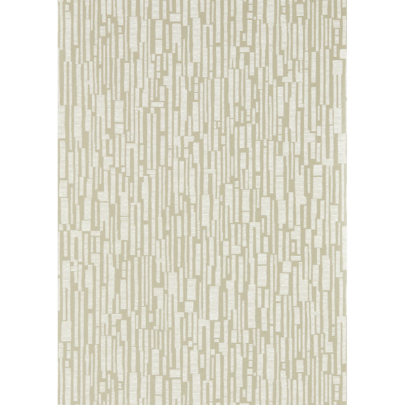 Series Geometric Metallic Wallpaper Roll, Oyster