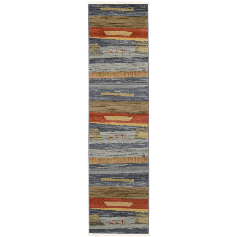 Abrigail Geometric Indoor Rug, Runner 2'7" x 10'