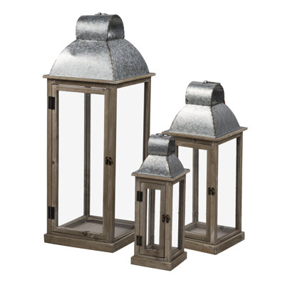 3 Piece Floor Lantern Set