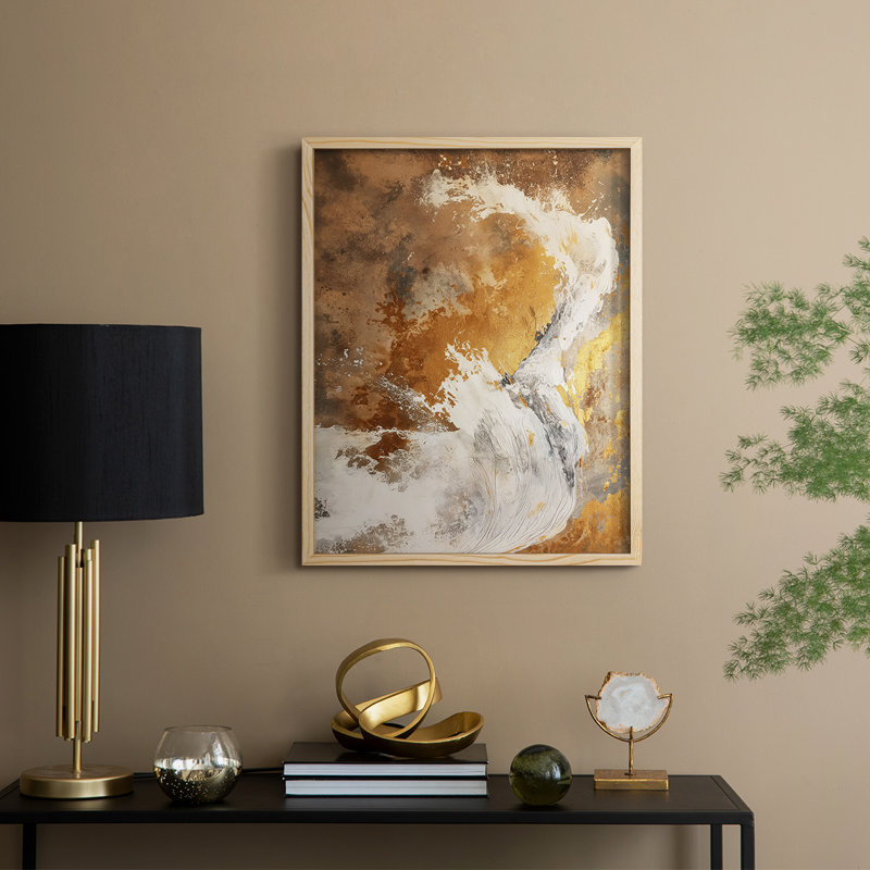 ABSTRACT Series CDXLIV Framed Print - Solid Wood, 15" H x 12" W