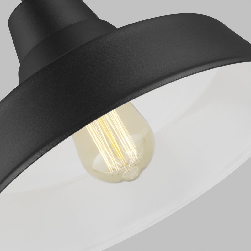 Barn 1 - Light Outdoor Barn Light, No, 15" H x 16" W x 16" D, Black