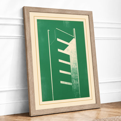 Vertical Structure Art Deco - Framed Print