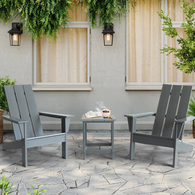 Ensemble de conversation pour patio 2 personnes avec table d'appoint Devito