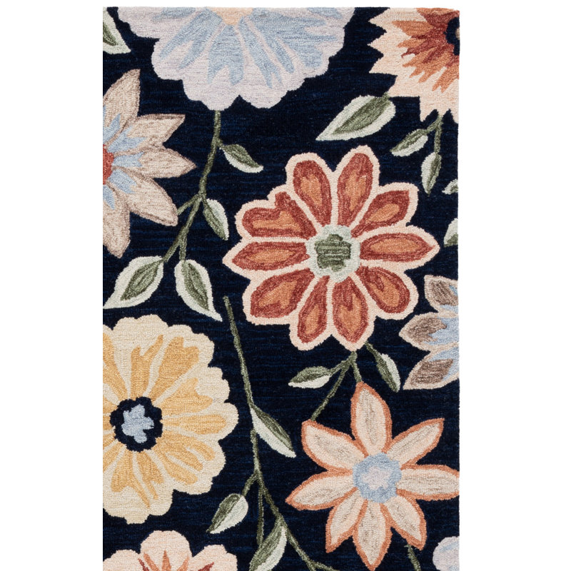 Jardin Hand Tufted Wool Floral Indoor Rug, Runner 2'3" x 8'