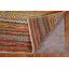 Tapis unique en laine noué à la main 4 pi 11 po x 6 pi 1 po nouvel âge brun / noir / orange