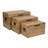 Sable Set of 3 Trunks with Gold Handles-2046904636