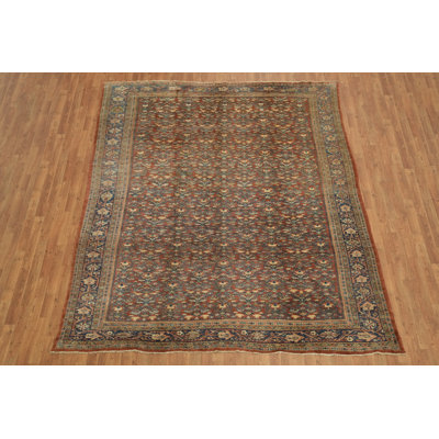 Pre-1900 Antique Wool Area Rug 8x10