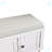 Polyester Blend Upholstered Bench with Cabinet