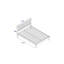 Argon double Bed Frame, White-17563140