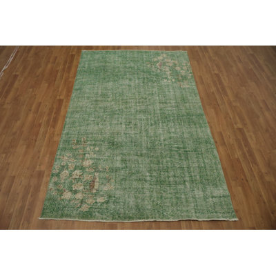 Tapis vert élégant 5 x 8