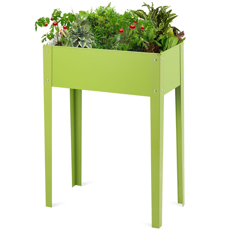 Gouaro Metal Elevated Planter, 80cm H x 60cm W  x 30cm D