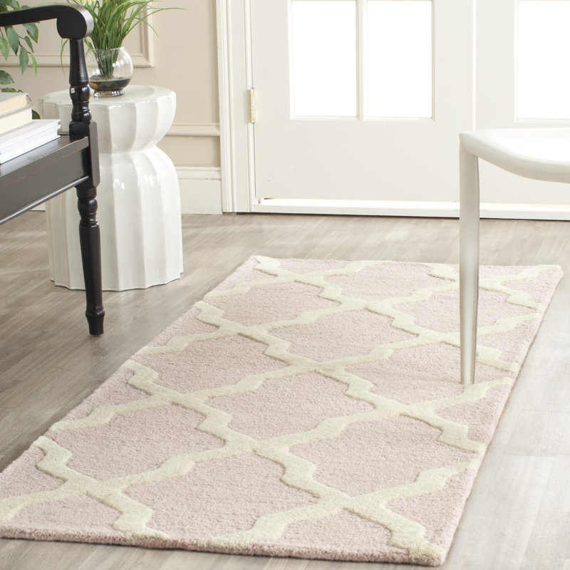 Valle Geometric Wool Hand Woven Area Rug, Rectangle 152 x 244 cm
