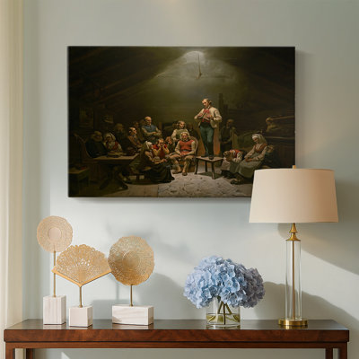 Alternate Version) "Haugianerne (Low Church Devotion" - Museum Quality Gallery Wrapped Canvas Wall Art