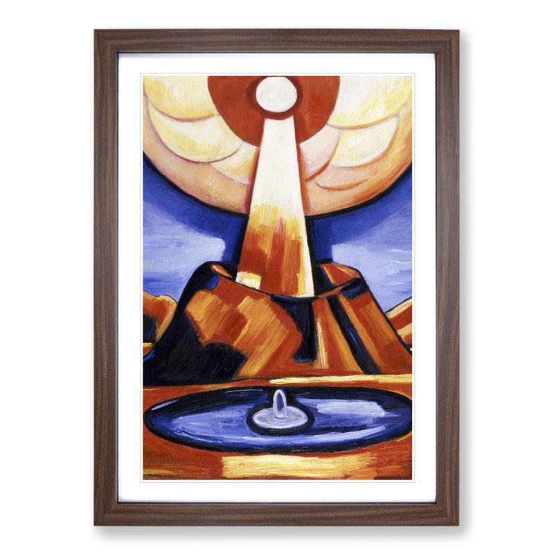 Paracelsus by Marsden Hartley - Picture Frame Painting, 36cm H x 27cm W x 2cm D, Walnut Framed