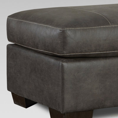 Contemporary 2-Piece Living Room Set, Fabric Pillow-Top Arm Chair With Ottoman (Chair)