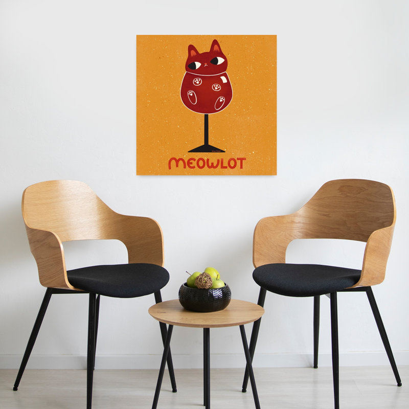 Art contemporain rétro, art de chat, H 24 po x l 24 po