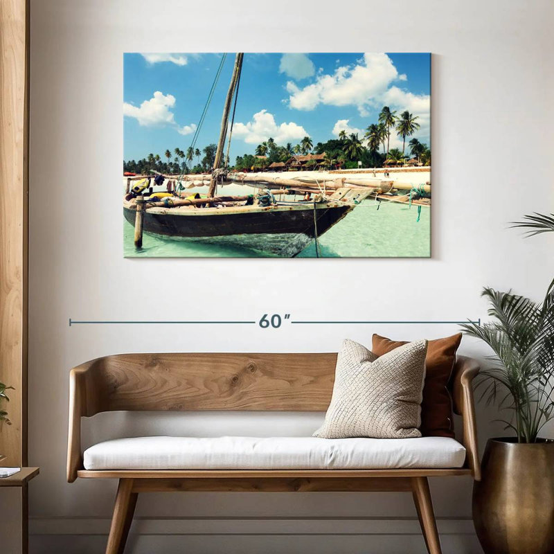 Bateau Mehar Zanzibar Island, H 30 po x l 45 po