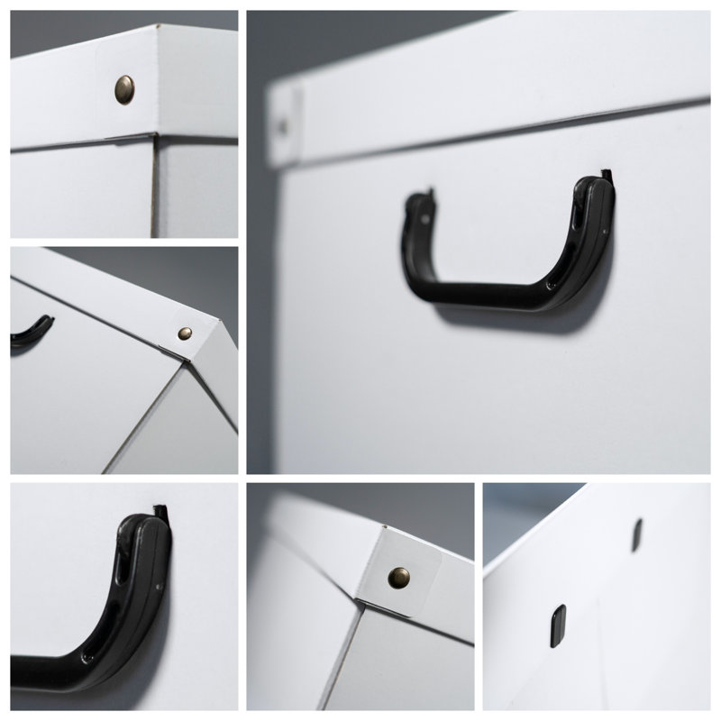 Storage Box: 6pk Large - White, White