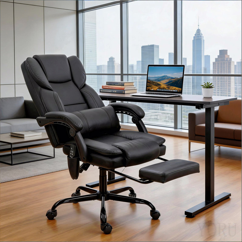 Faux Leather Massage Desk Chair, Office Chair, Reclining Chair