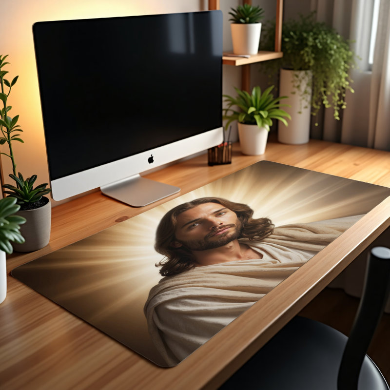 Polyester Desk Pad, 31.5x15.5