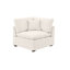 Upholstered Chenille Corner Chair Module, Beige