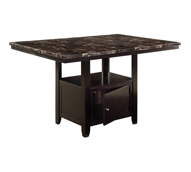 Table de salle à manger à hauteur de comptoir L 60 po x l 40 po x H 36 po, 36" H x 60" W x 40" D