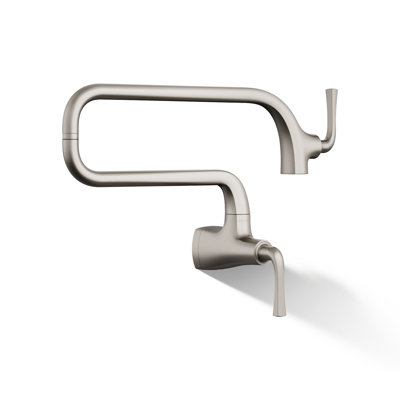 Graze Wall-Mount Pot Filler Faucet, Swing Arm Kitchen Pot Filler Faucet