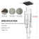 Keysha 6 - Light Unique Rectangle LED Dimmable Pendant Long Staircase Chandelier