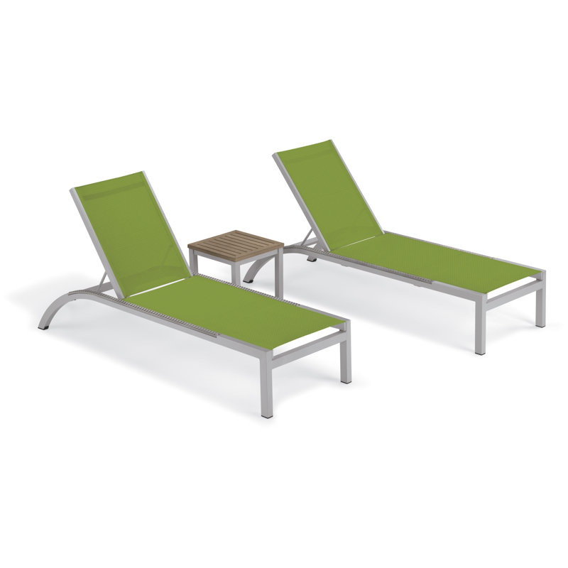 Argento Outdoor Chaise Lounge, Go Green