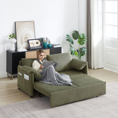 Canapé-lit moderne modulaire 3-en-1 avec canapé-lit 64,5 po Modern Sofamh