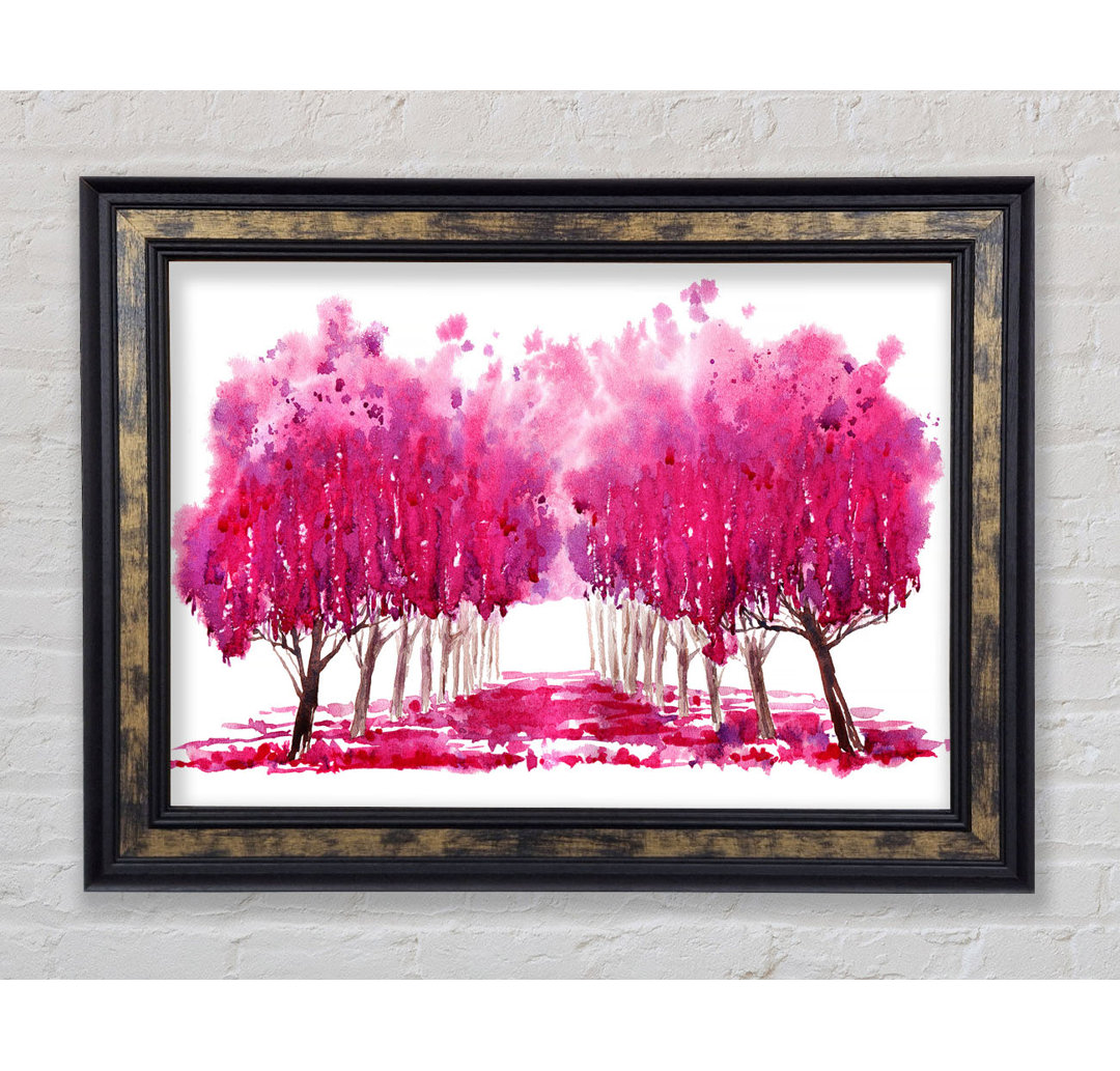 Pink Tree Walk - Druck