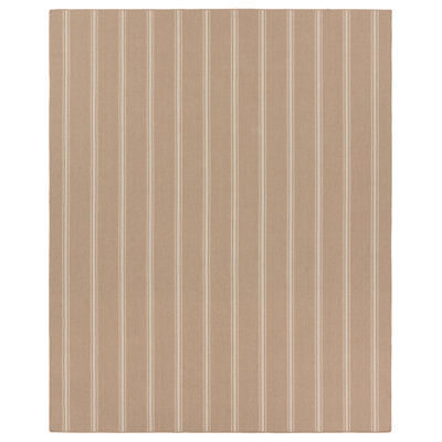 Striped Area Rug in Beige/Ivory