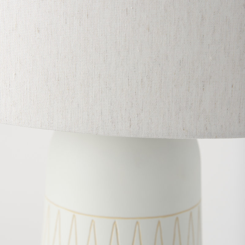 Lampe de table en céramique Marica, Crème