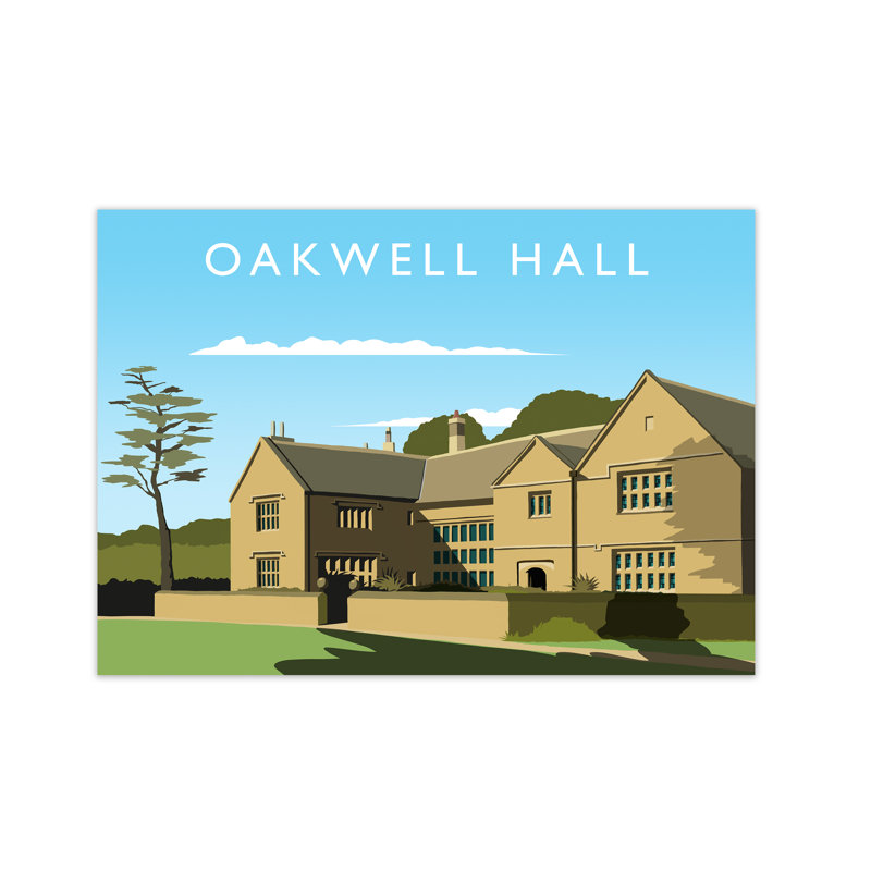 Oakwell Hall by Richard O'Neill - Single Picture Frame Print, 59.4 cm H x 81.4 cm W x 3 cm D, No Framed