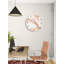 Horloge murale en verre trempé rose marbré, horloge décorative dorée, art abstrait, horloge murale, horloge murale de style moderne-2044292112-2044292202