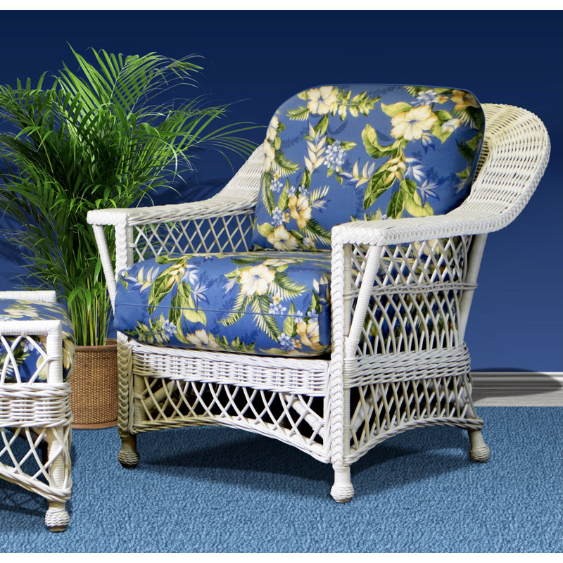 Fauteuil Rosado, Blanc, Mahi Cotton