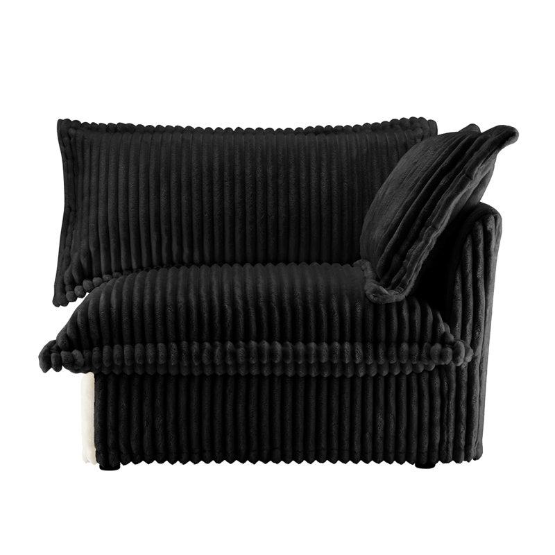 Canapé Koala RSF avec 1 coussin, Noir, noir, noir, noir