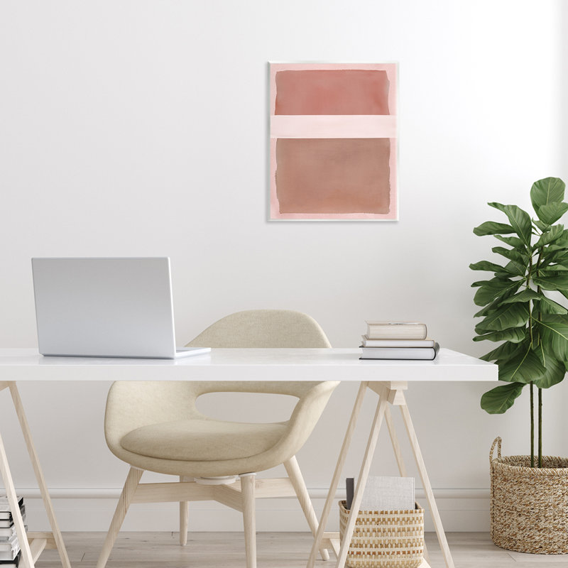 Amusant avec plaque murale rose et brun clair, design par Nina Jacobs