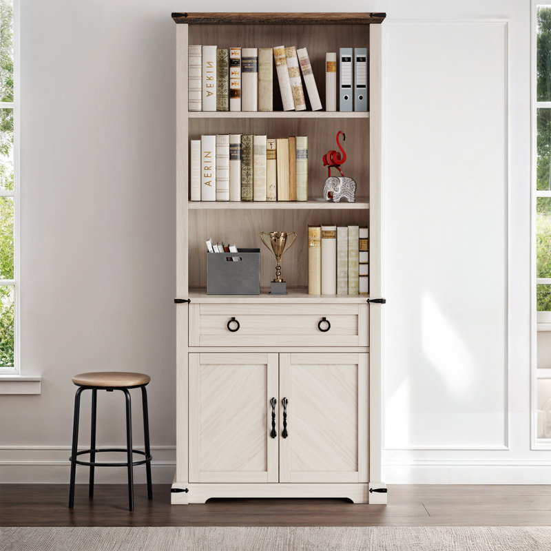 Campfort Storage Bookcase with Doors & Drawers