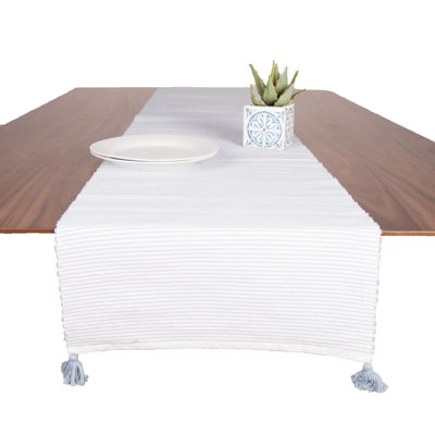 Chemin de table en coton Broder Bree