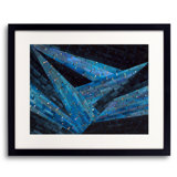 Blue Flight Print by Judith Larzelere